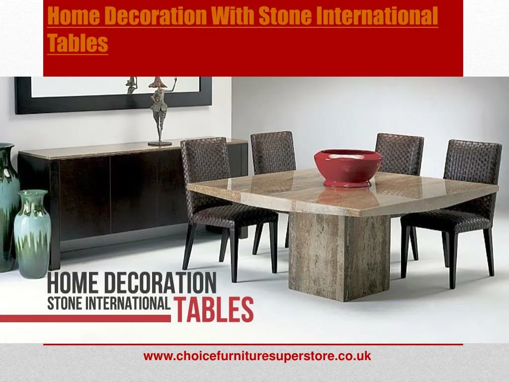 home decoration with stone international tables
