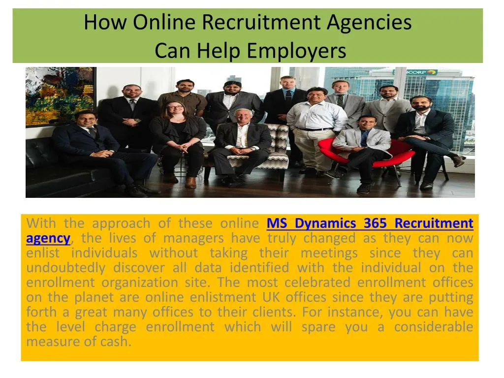how online recruitment agencies can help employers