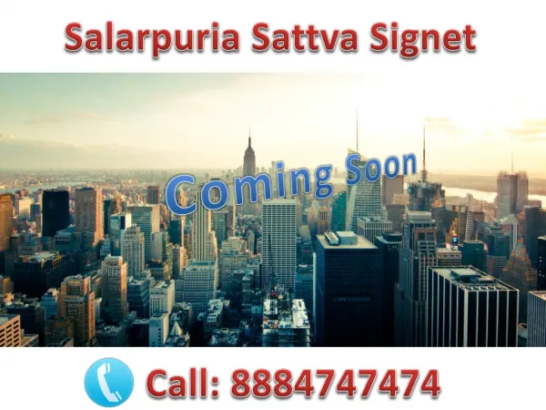 When to Buy a Home from Salarpuria Sattva Signet