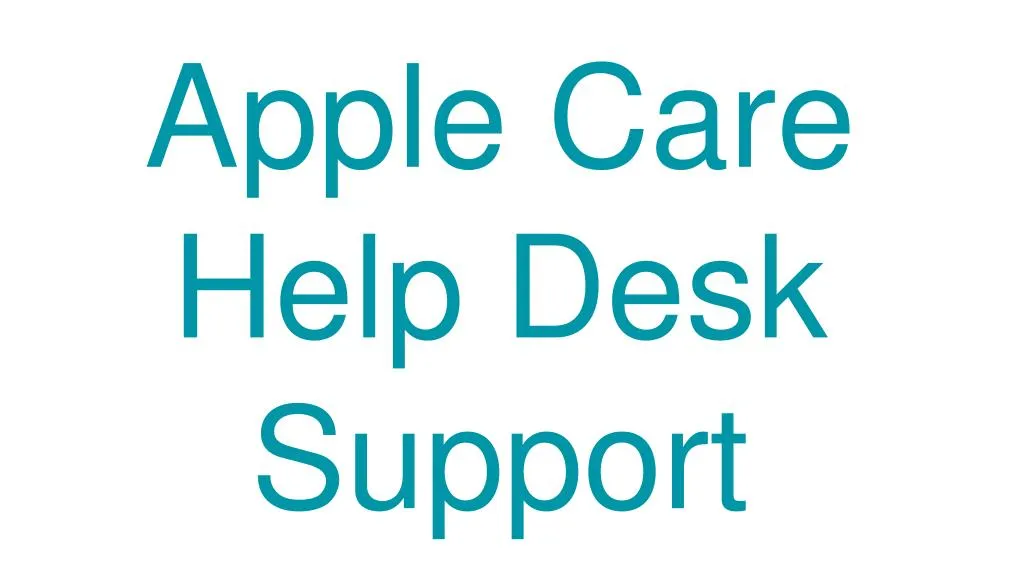 apple care help desk support