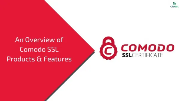 An Overview of Comodo SSL Products & Features