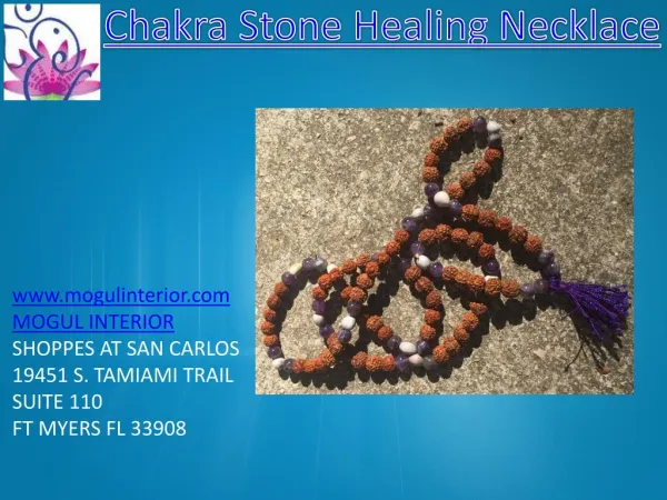 Chakra stone healing necklace by mogulinterior