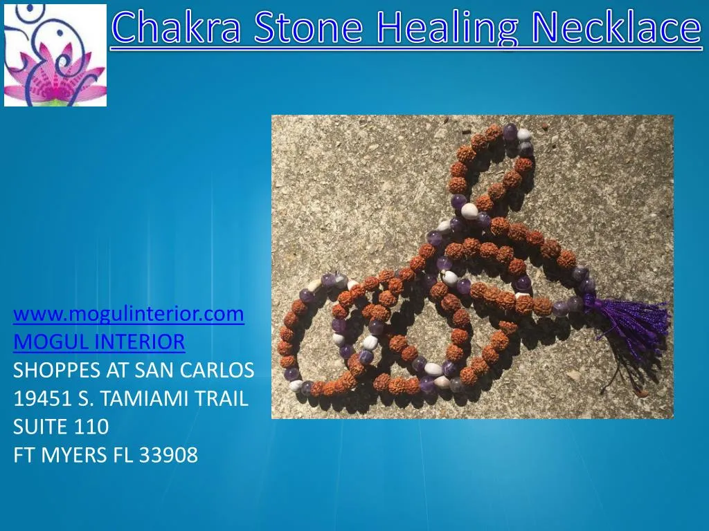 chakra stone healing necklace