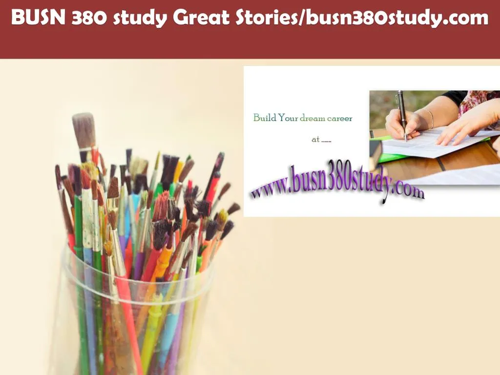 busn 380 study great stories busn380study com