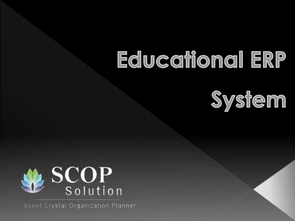 Educational ERP System || Scop Solution