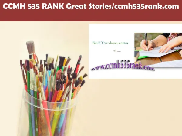 CCMH 535 RANK Great Stories/ccmh535rank.com