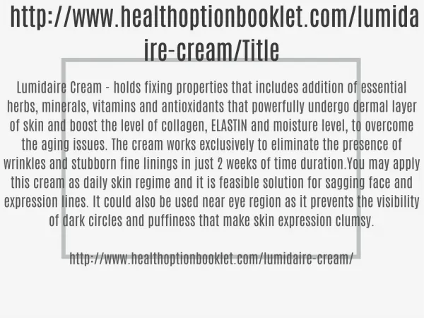 http://www.healthoptionbooklet.com/lumidaire-cream/