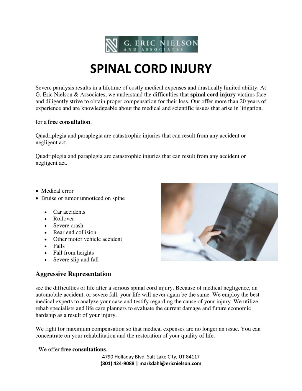 spinal cord injury