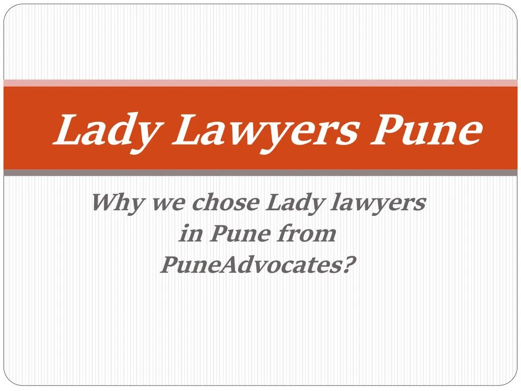 lady lawyers pune