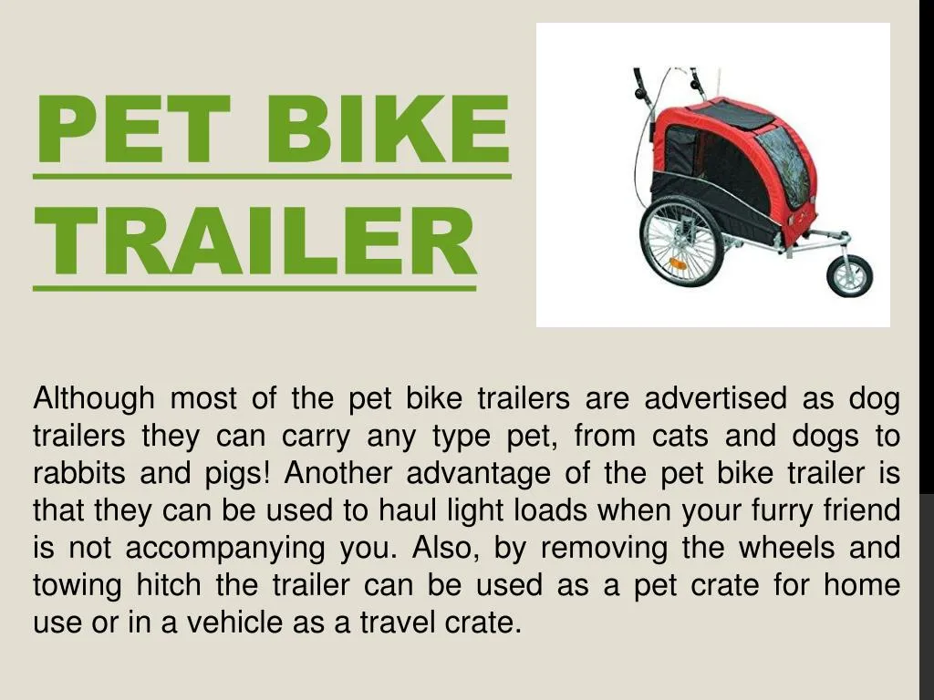 pet bike trailer