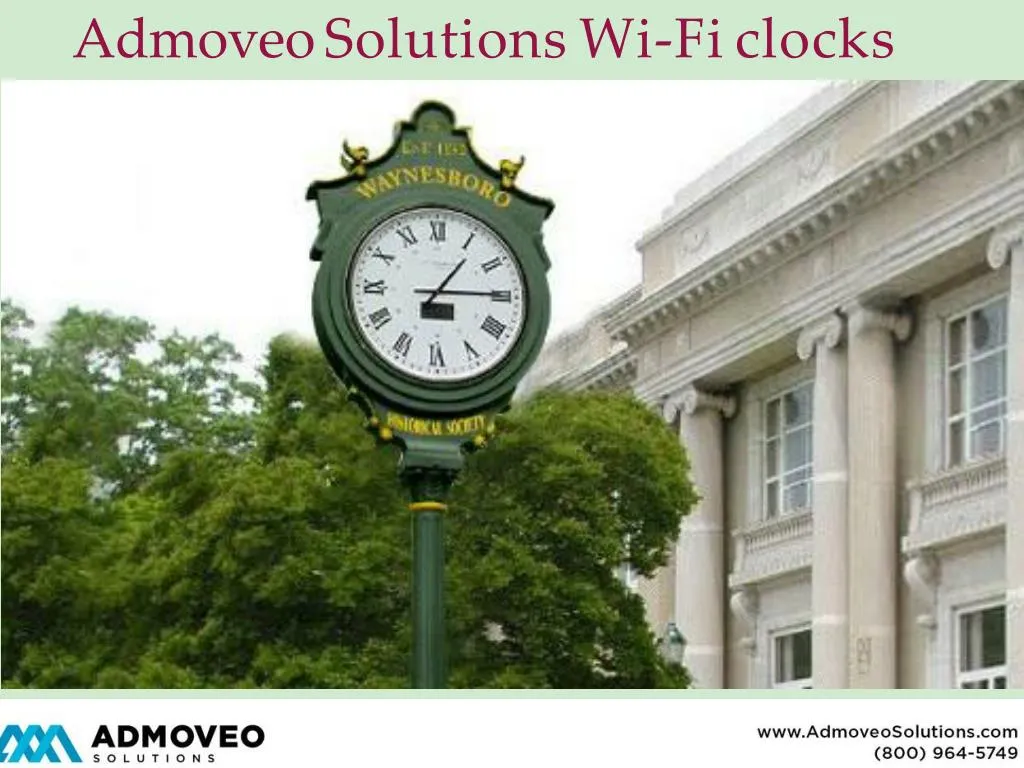 admoveo solutions wi fi clocks