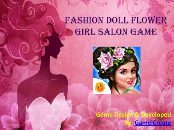 Fashion Doll Flower Girl Salon Game