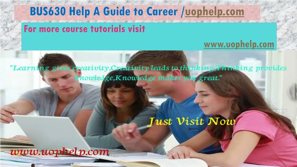 bus630 help a guide to career uophelp com