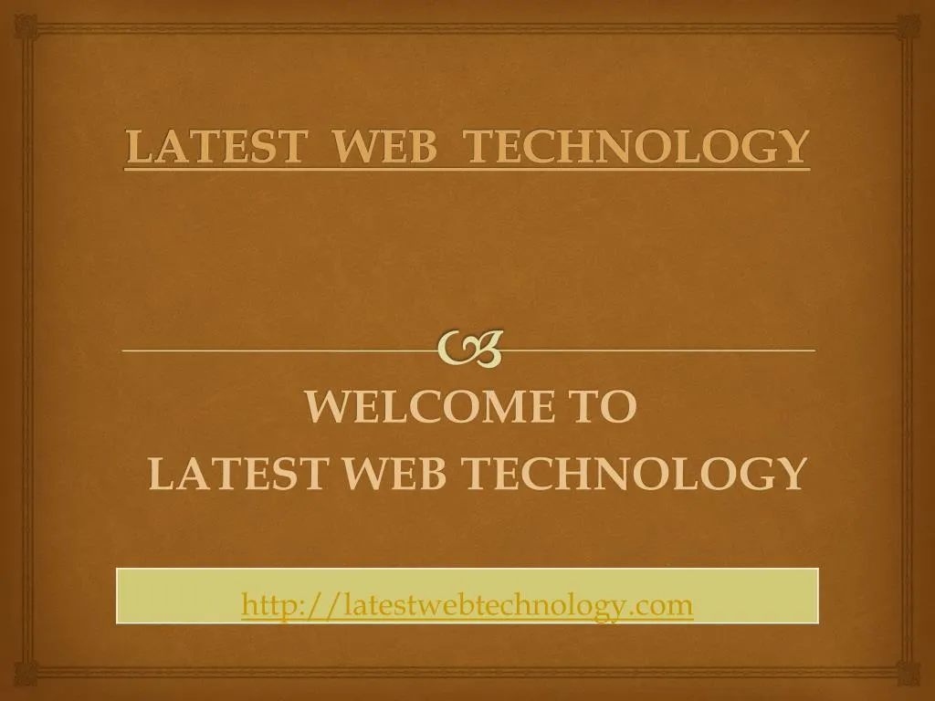 latest web technology