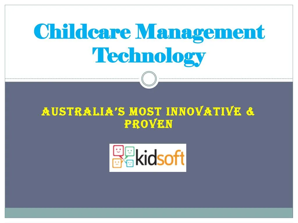 childcare management technology
