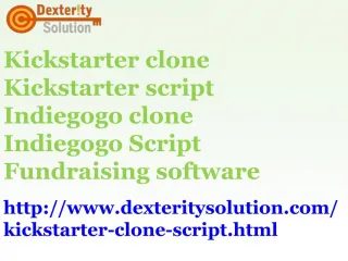 Kickstarter Clone Script | Indiegogo Clone Script |Fundraising Software - slide 1