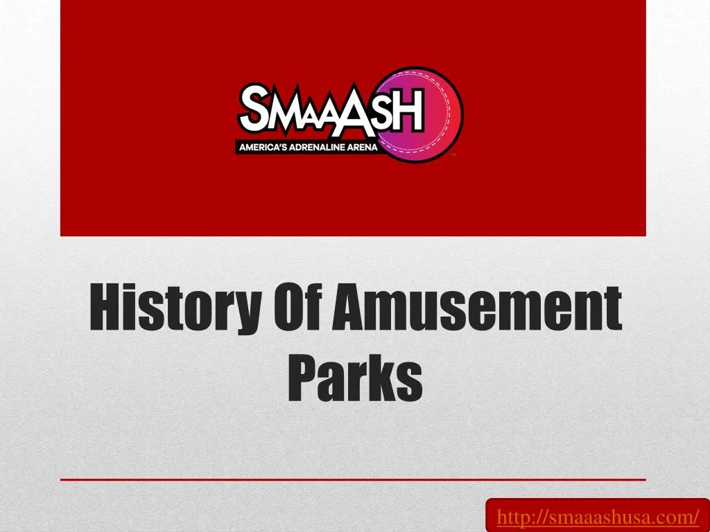history of amusement parks