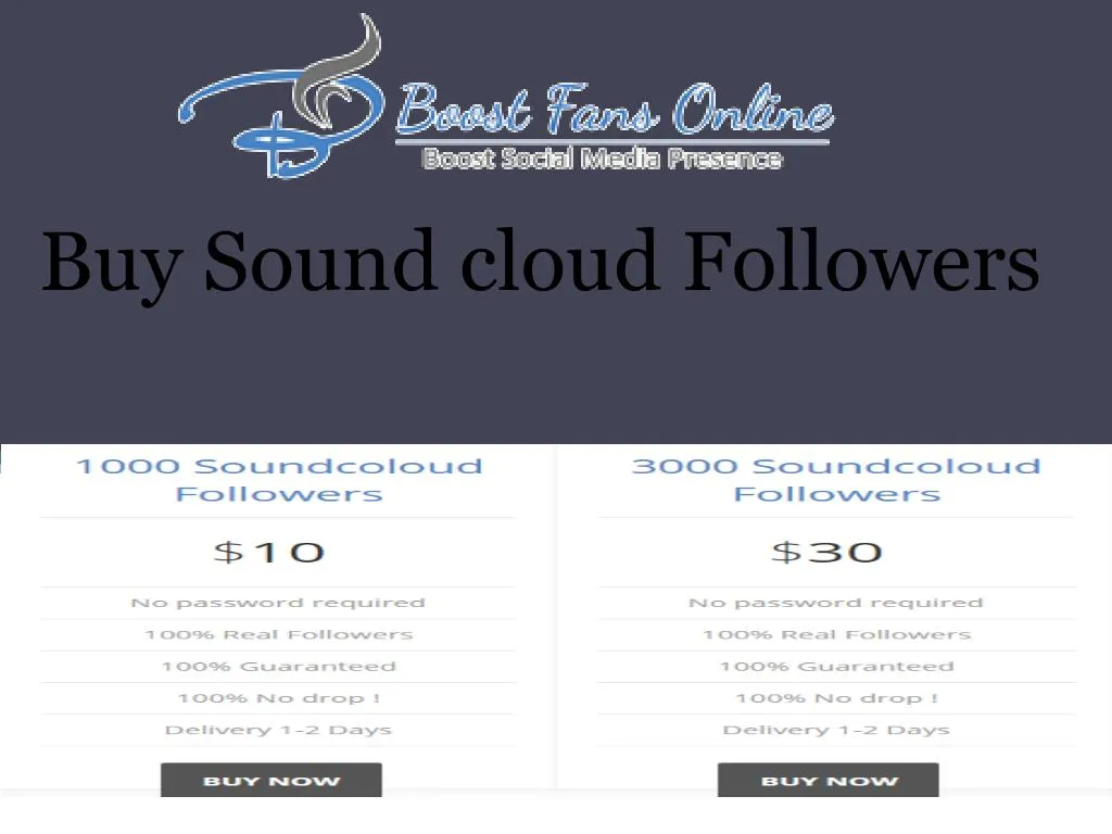 buy sound cloud followers