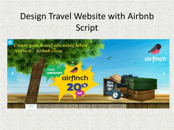 Design Travel Website with AirBnb Script
