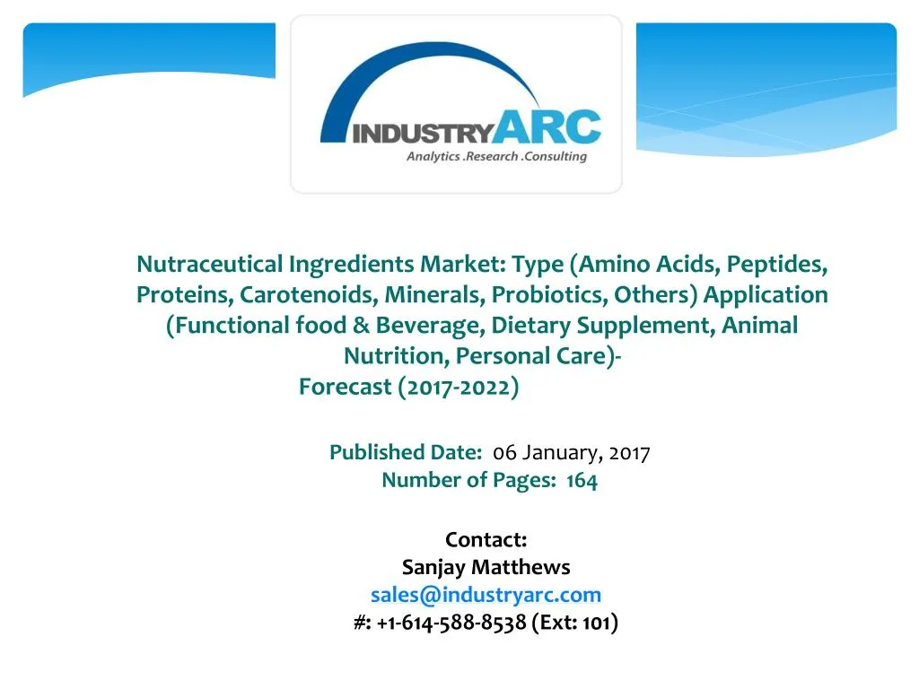 nutraceutical ingredients market type amino acids