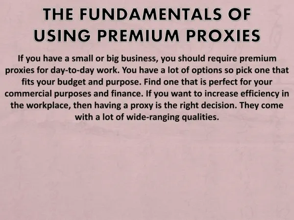 Premium Proxies Offering Superior Performance | Local Proxies