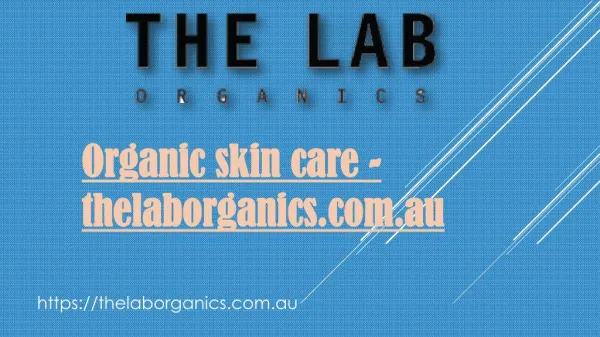 Organic skin care - thelaborganics.com.au