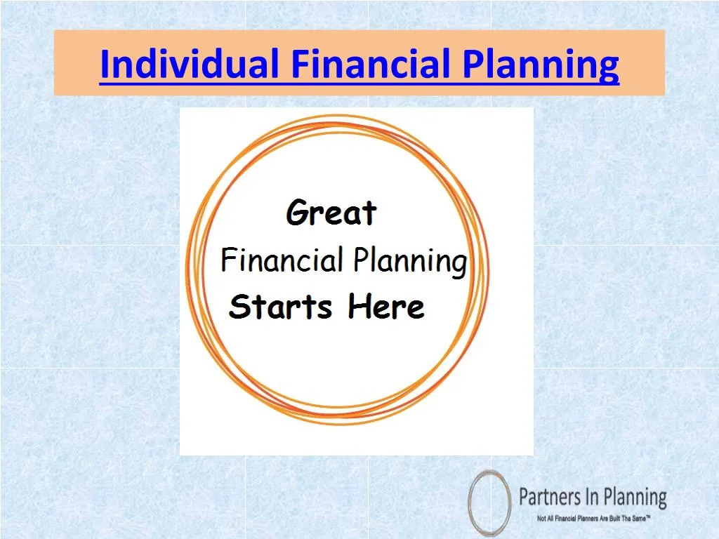 individual financial planning