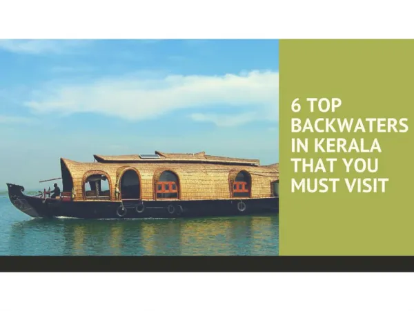 6 TOP BACKWATERS IN KERALA THAT YOU MUST VISIT