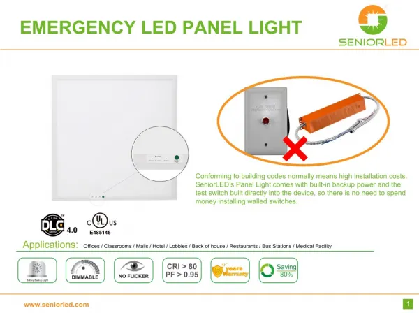 Emergency Panel Lights-SeniorLED, China