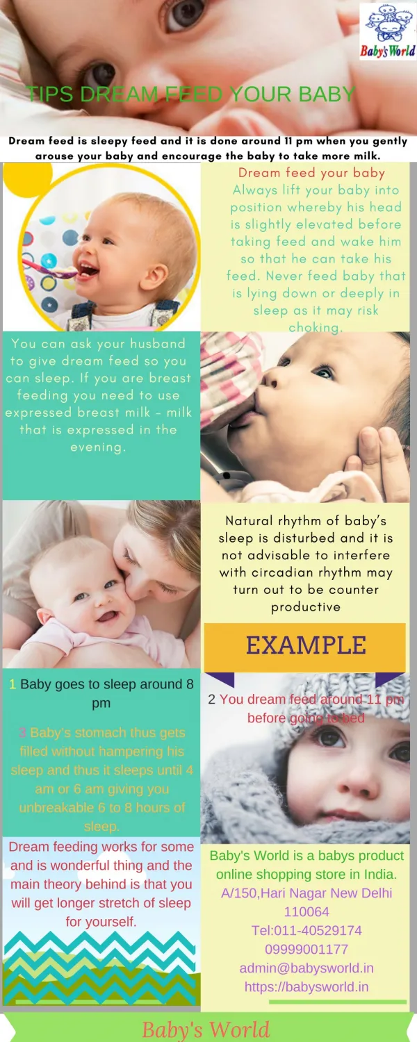 Tips dream feed your baby