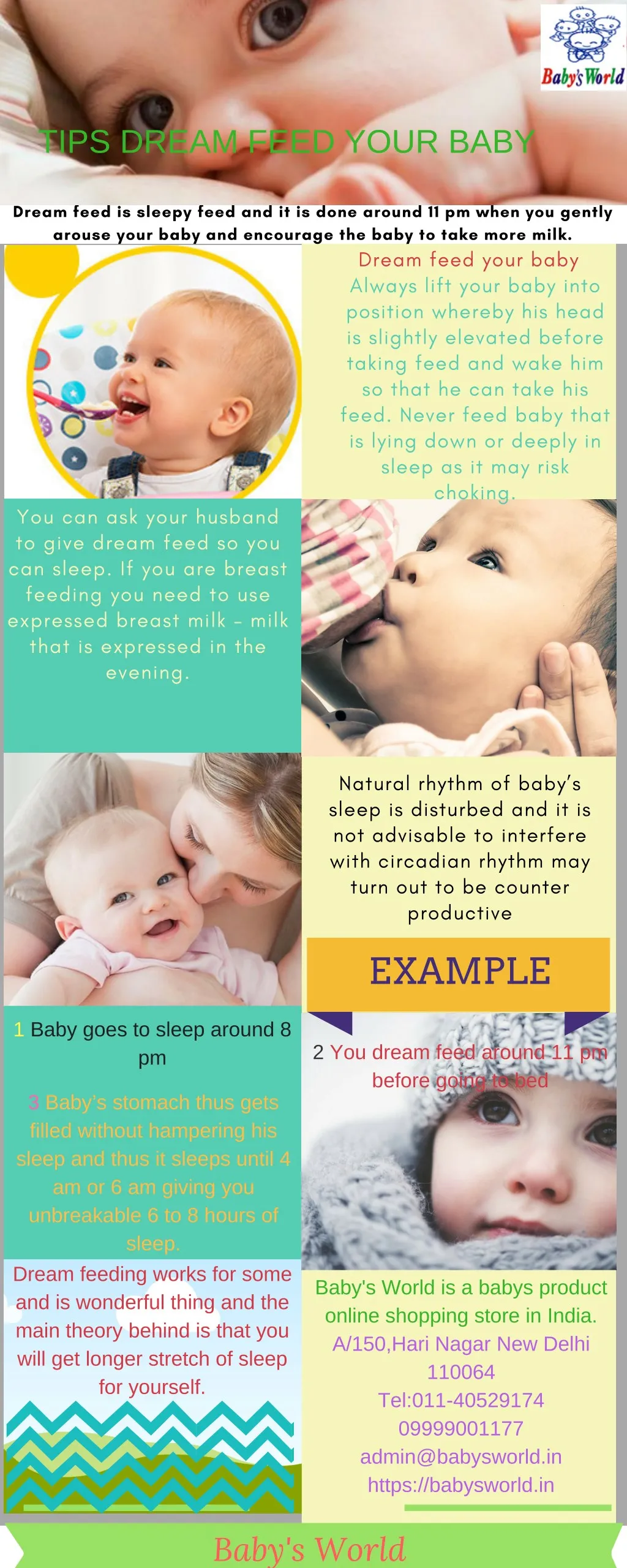 tips dream feed your baby