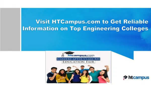 Visit HTCampus.com to Get Reliable Information on Top Engineering Colleges