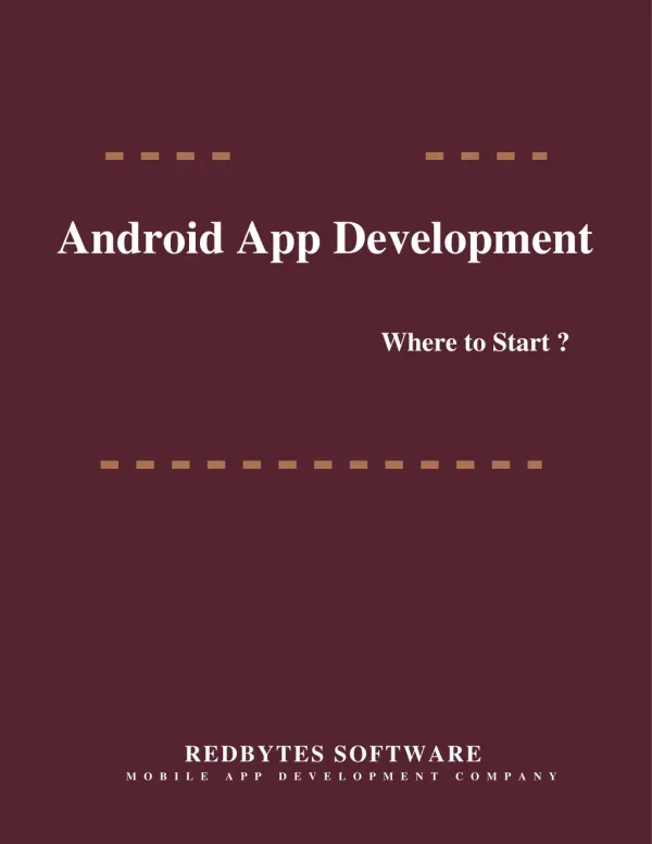Where to Start Android App Development?