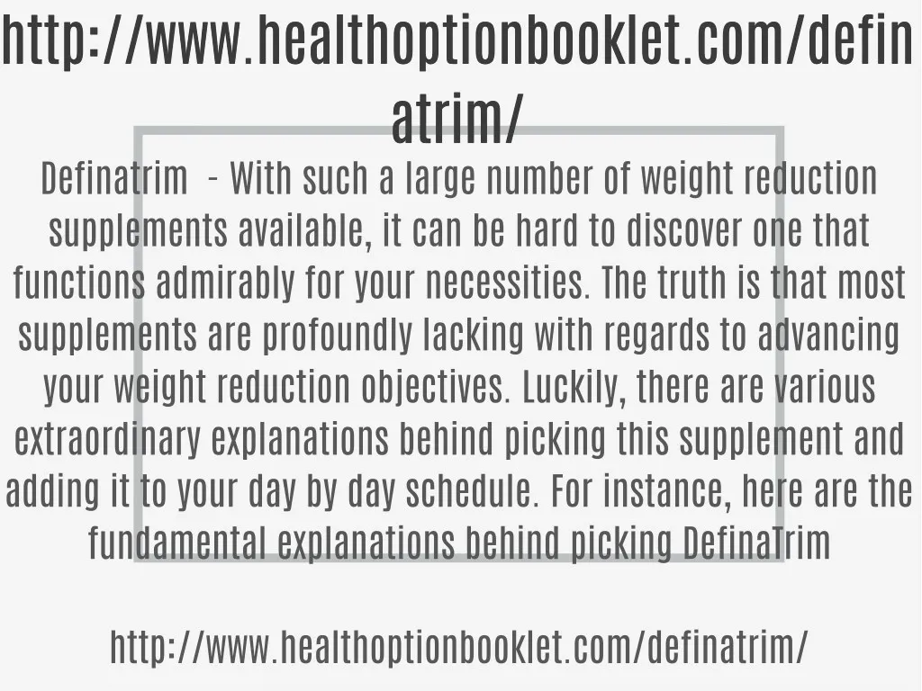 http www healthoptionbooklet com defin http