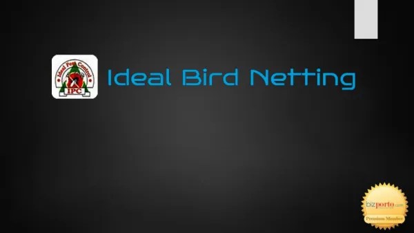 Ideal Bird Netting is best bird control service provider in Pune