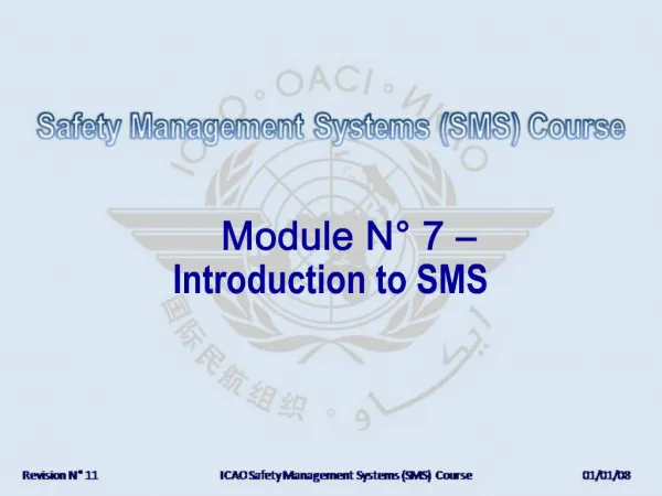 Module N 7 Introduction to SMS