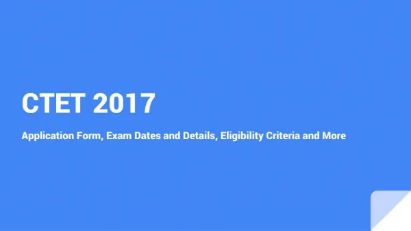 How To Fill CTET Application Form 2017?