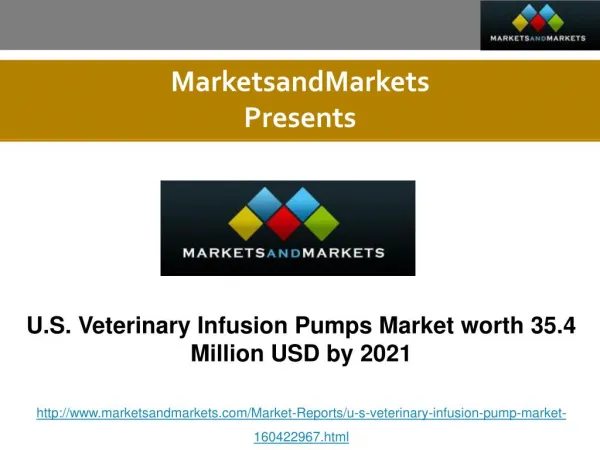 U.S. Veterinary Infusion Pumps Market Global Forecast to 2021