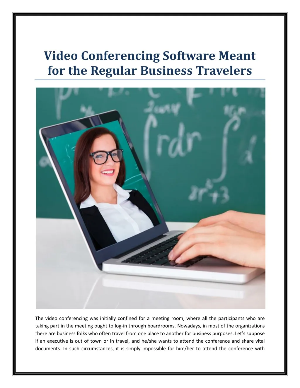 video conferencing software meant for the regular