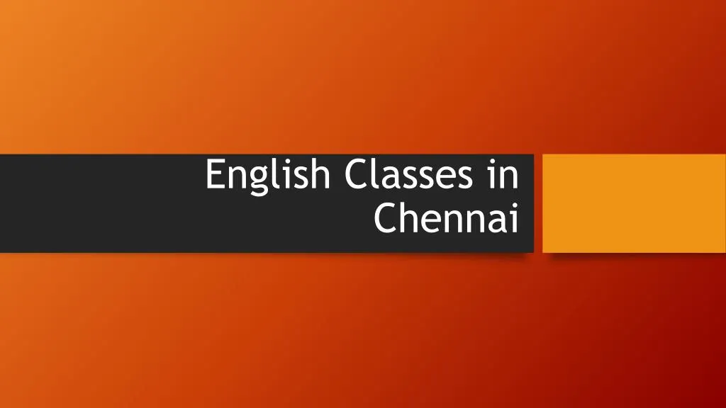 english classes in chennai