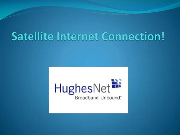 Satellite Internet Connection in California, US