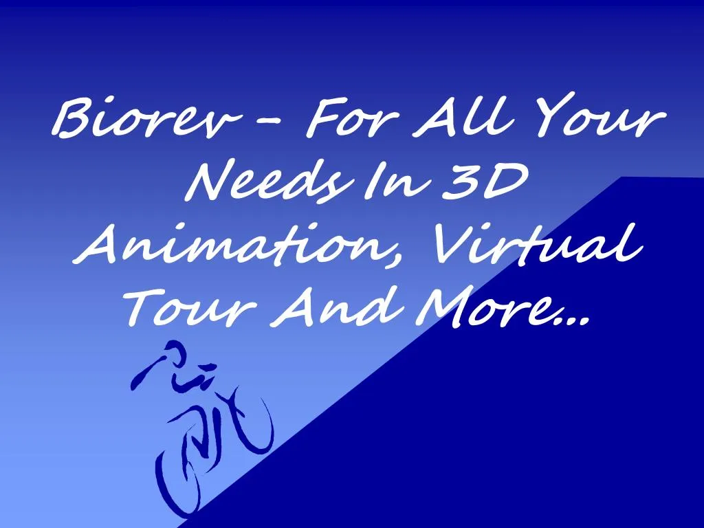 biorev for all your needs in 3d animation virtual tour and more
