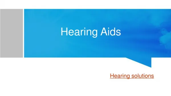 What is Hearing Aids?