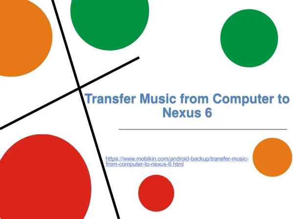 Transfer Music from Computer to Nexus 6