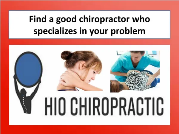Find the expert chiropractor for best chiropractic care