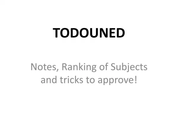 todouned