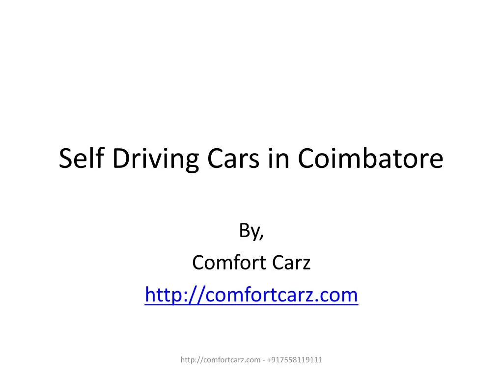 self driving cars in coimbatore