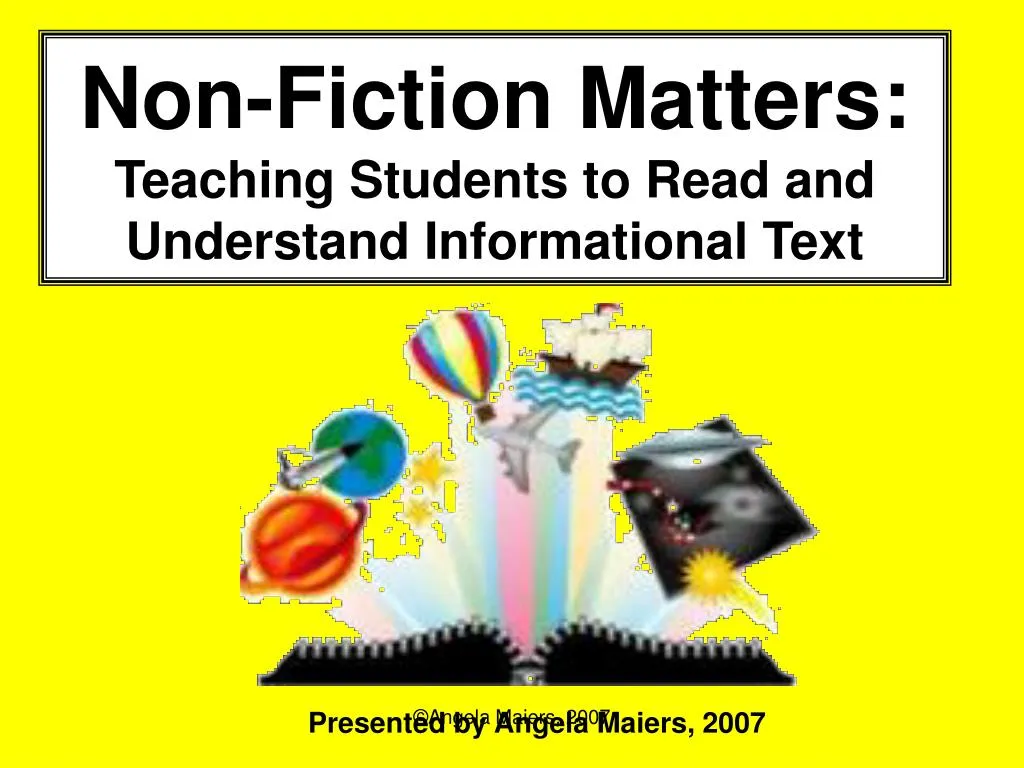 non fiction matters teaching students to read and understand informational text