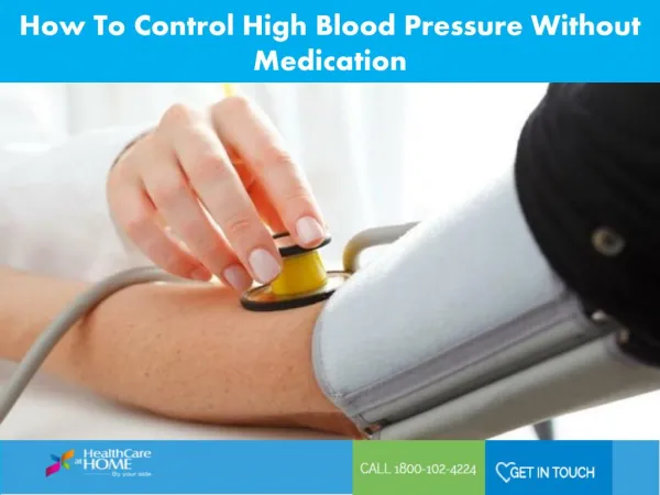 How To Control High Blood Pressure Without Medication