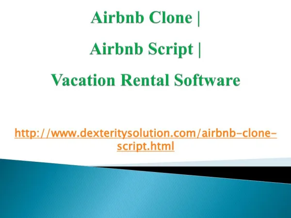 Airbnb Clone | Airbnb Script | Vacation Rental Software